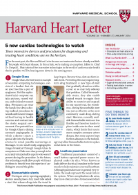 خبرنامه Harvard Heart Letter January 2016