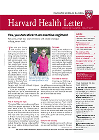 خبرنامه Harvard Health Letter January 2017