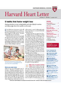 خبرنامه Harvard Heart Letter March 2017