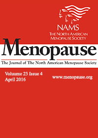 ژورنال Menopause April 2016
