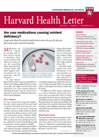خبرنامه Harvard Health Letter September 2016